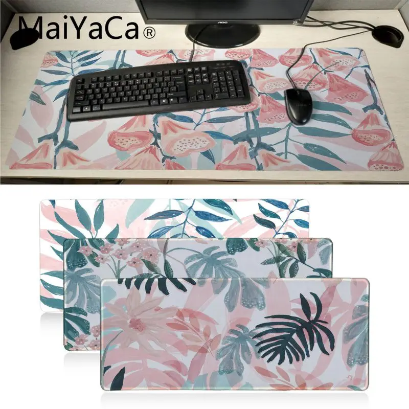 Maiyaca цветочные фоны с узором офисные мыши геймер игровой коврик для xl скоростная
