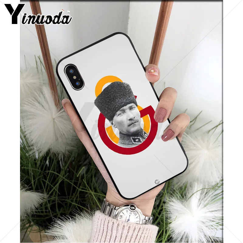A13 Yinuoda Турция Galatasaray SK Mustafa Kemal Ataturk силиконовый мягкий ТПУ чехол для телефона для iPhone 8 7 6 6S Plus X XS MAX 5 5S SE XR - Цвет: A13