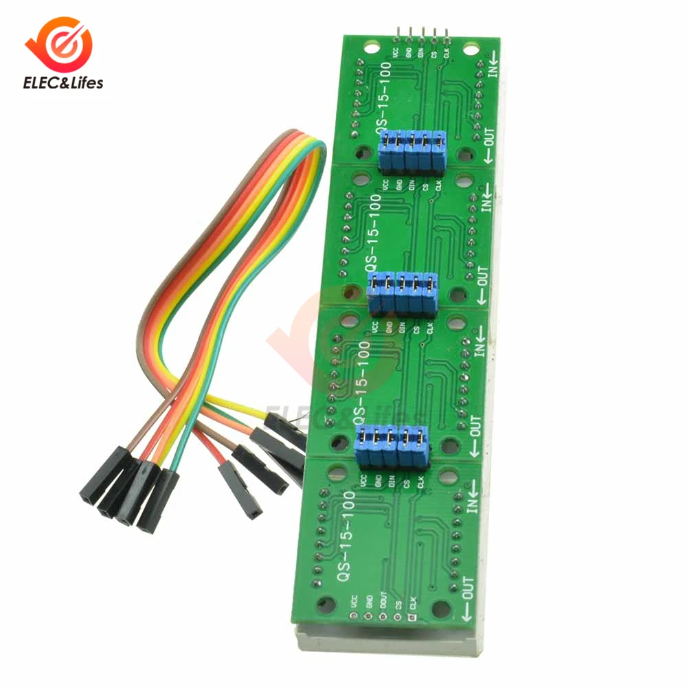 MAX7219 точечно матричный модуль для Arduino AVR микроконтроллер 4 предмета в одном