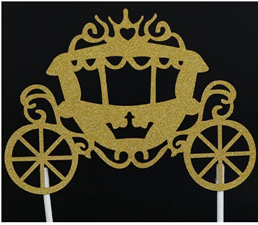 1 шт. золотые серебряные Детские коляски флажки для торта пирожное для дня рождения Топпер для детей торт украшение вечерние приспособление для выпечки