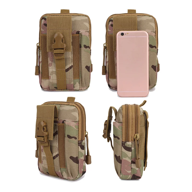 2018 waist bags men's Outdoor sports tactical pocket Smartphone Holster Cover Case bag military 6.26 | Спорт и развлечения