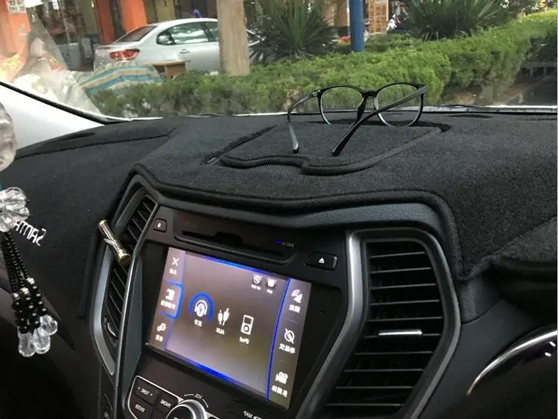 Dashmats автомобиль-Средства для укладки волос крышка приборной панели для hyundai DM см ix45 Grand Santa Fe Maxcruz 2012 2013
