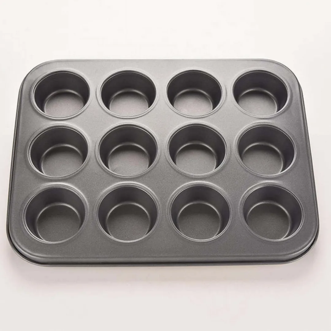 Антипригарной металла 12 чашки кекс торт выпечки Пан лоток жестяная форма