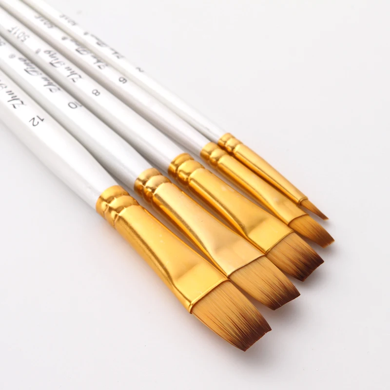 Нейлоновая деталь деревянная ручка акварель картина маслом кисть для акрилового
