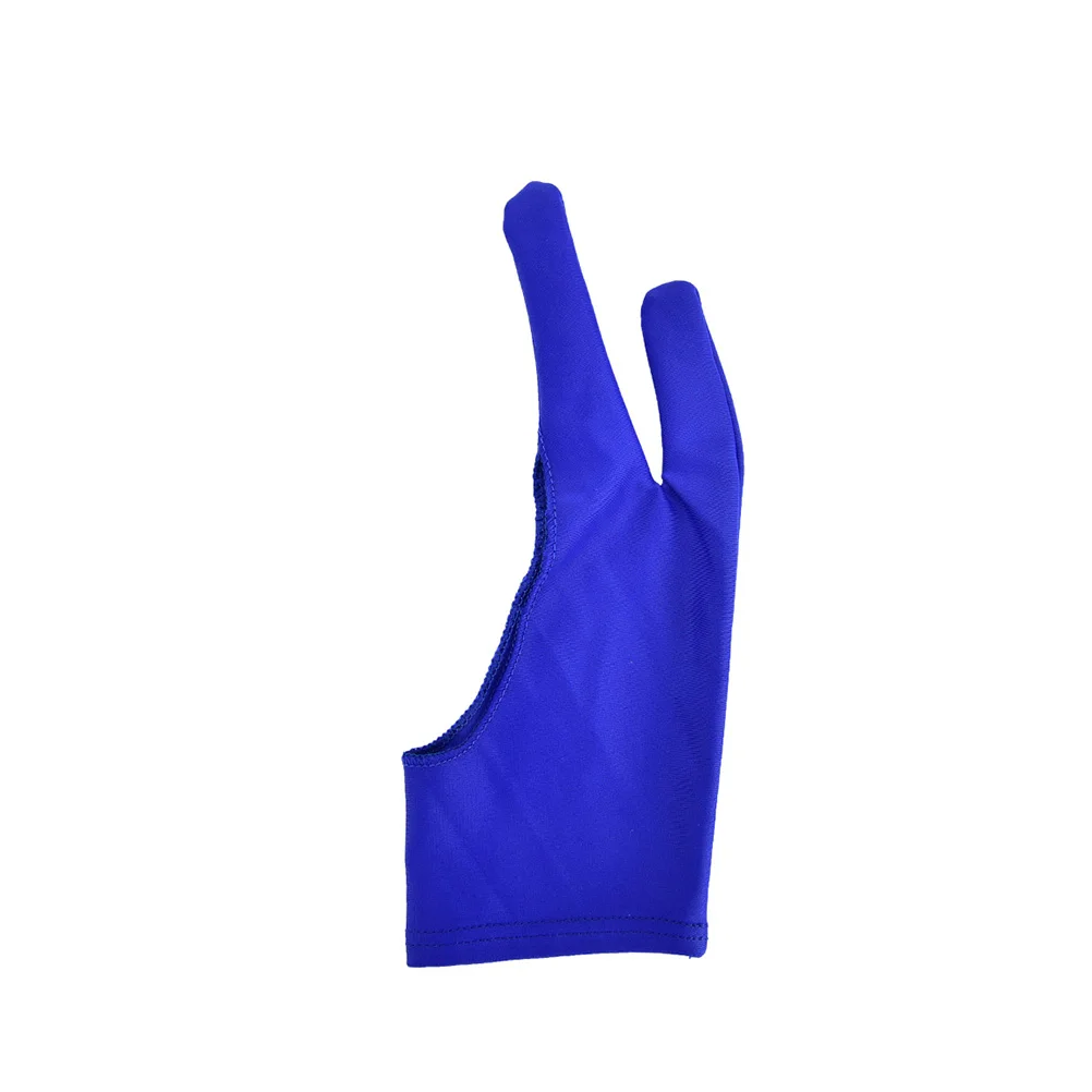 Black Artist Drawing Glove For Any Graphics Drawing Tablet 2 Finger Anti-fouling,both For Right And Left Hand Size M