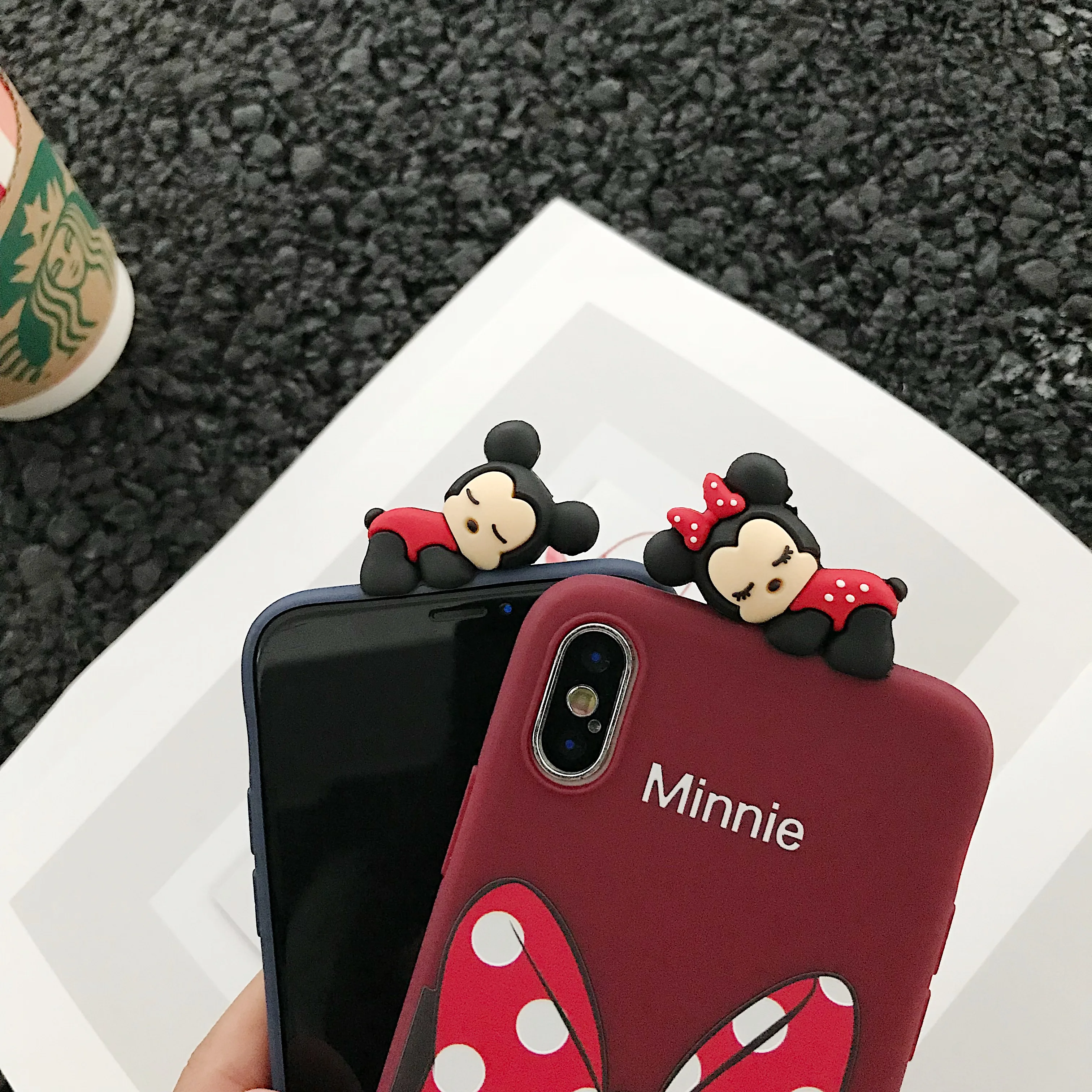 3D Минни Маус, милая Минни держатель кольцо чехол для iphone 6 S plus, 7, 7 plus, 8, 8 plus, X XS XR MAX 11 Pro мультфильм девочка игрушка чехол для телефона capa