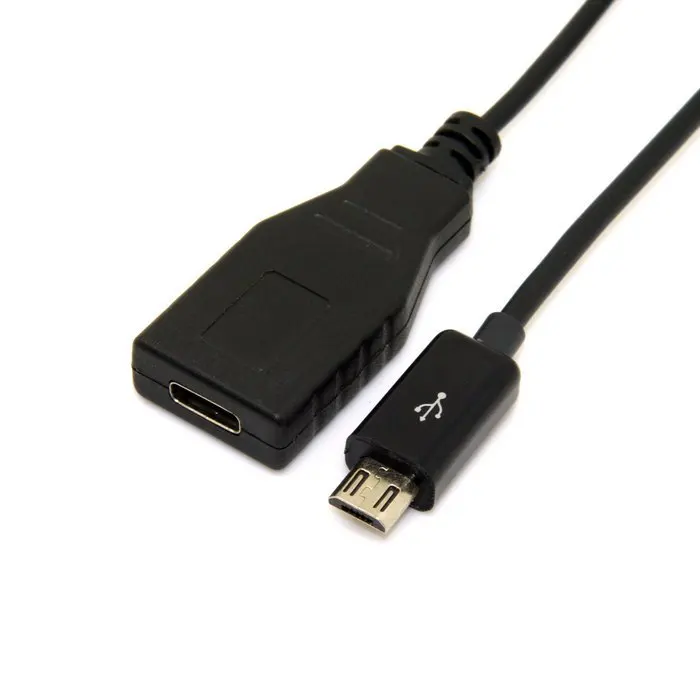 

Xiwai Micro USB 2.0 Male to USB-C USB 3.1 Type C Female Extension Data Cable for Mac book Tablet Mobile Phone 10cm