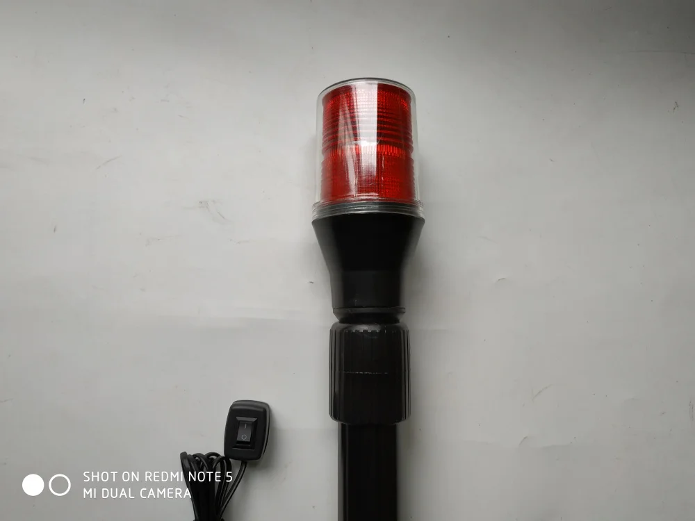 Двойной абажур 6 Вт красный светодиодный сигнальный светильник для мотоцикла s