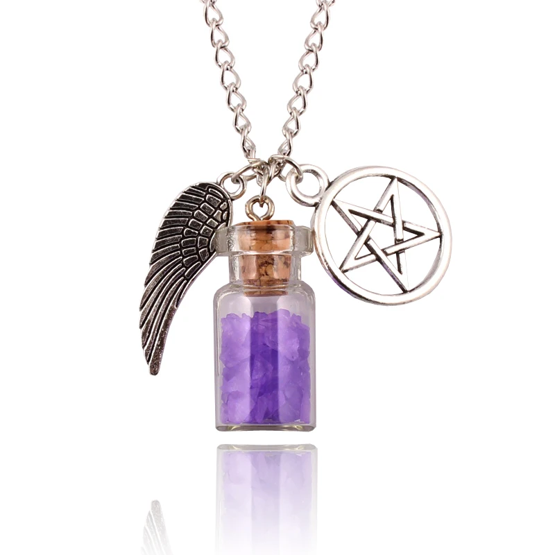 1 шт. цепочка с подвеской в виде крыла ангела|necklace angel|angel wingsnecklace pentagram |