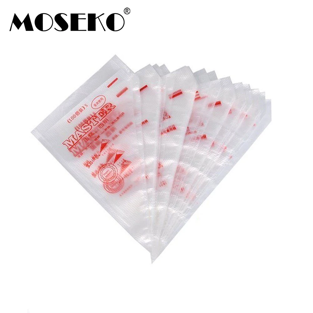 MOSEKO 100 шт одноразовый мешок для теста обледенение трубопроводов Торт