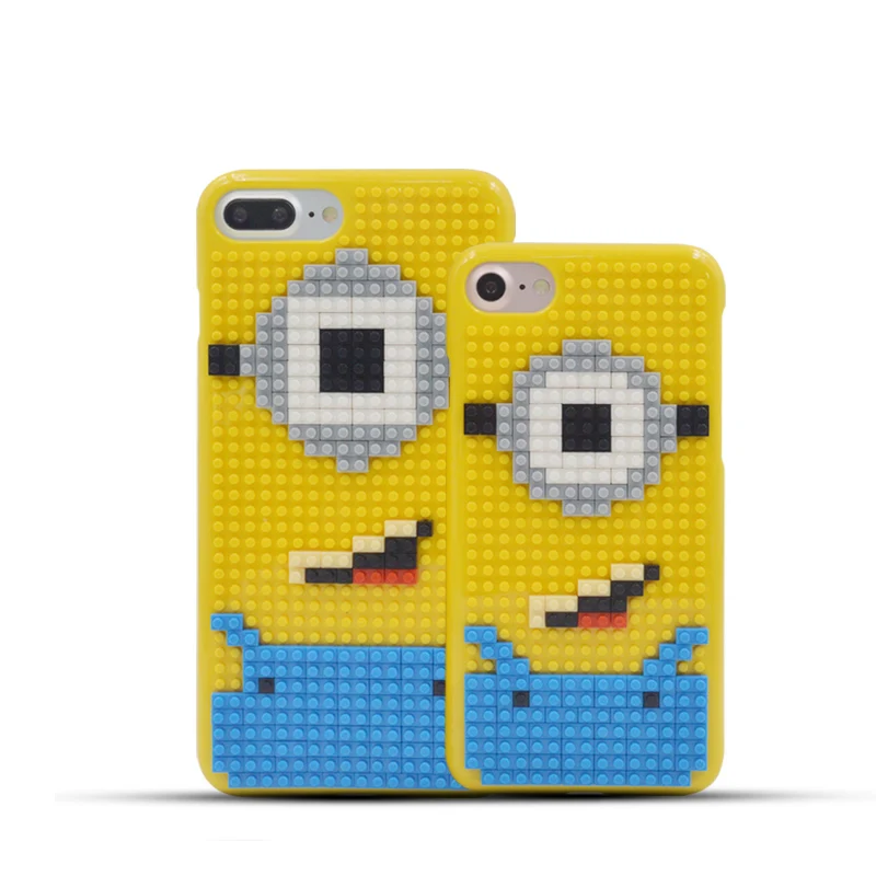 Aoweziic DIY чехол для iPhone7 6 S 8 Plus модный Legos блоки кирпичный мультфильм 7 P X XS MAX XR