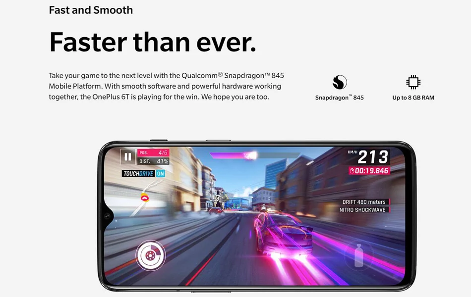 CN версия Oneplus 6T A6010, мобильный телефон, 8 ГБ ОЗУ, 128 Гб ПЗУ, Восьмиядерный процессор Snapdragon 845, 6,41 дюймов, двойная камера, разблокировка экрана, NFC