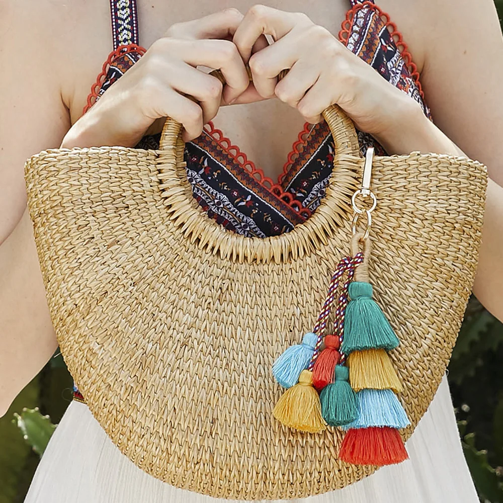 2019 Модный богемный стиль Новинка ручной работы многослойный зеленый брелок с