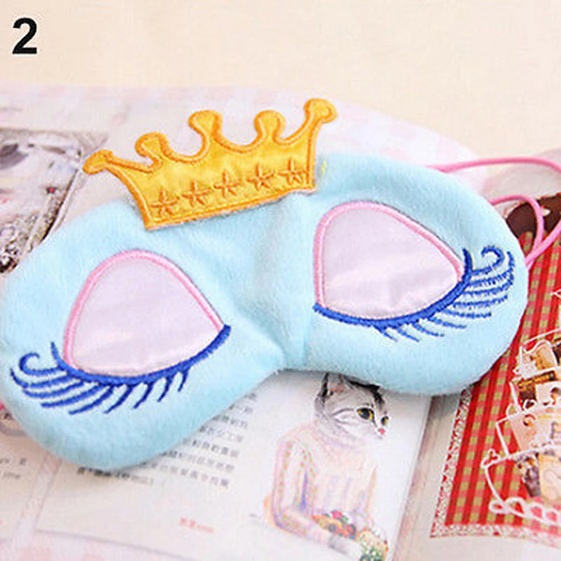 Принцесса Корона фантазия глаза спящий путешествия рукав повязки для Yeax | Дом и