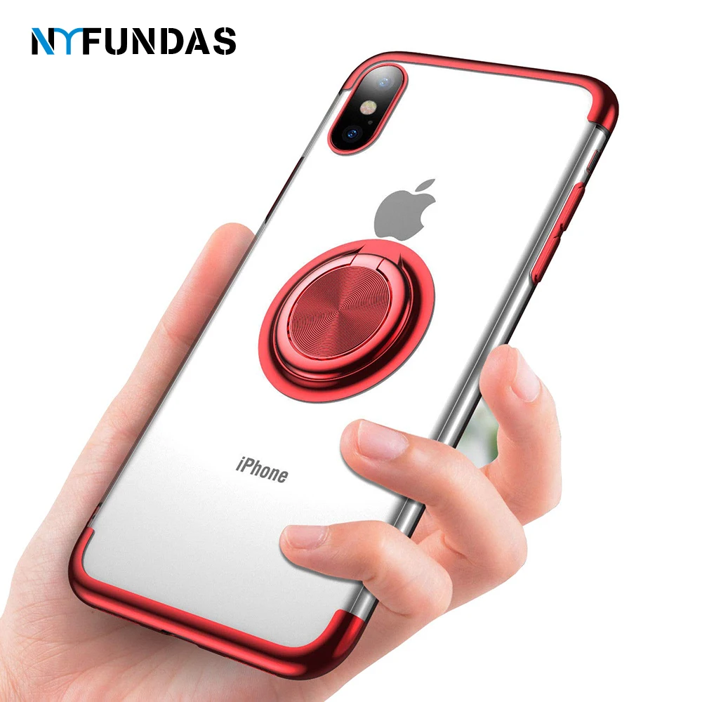 Роскошный магнитный автомобильный держатель 360 чехол для Iphone 11 Pro Max 8 7 6 6s Plus