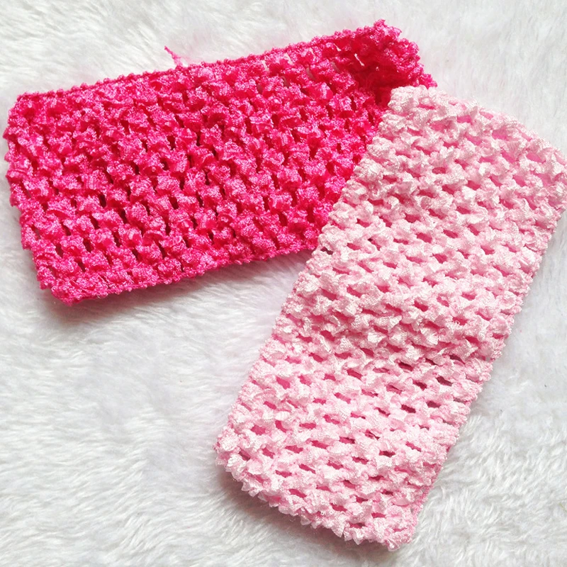 2.75 &quotДетские Волос группа младенца держателя вязания крючком Девушки