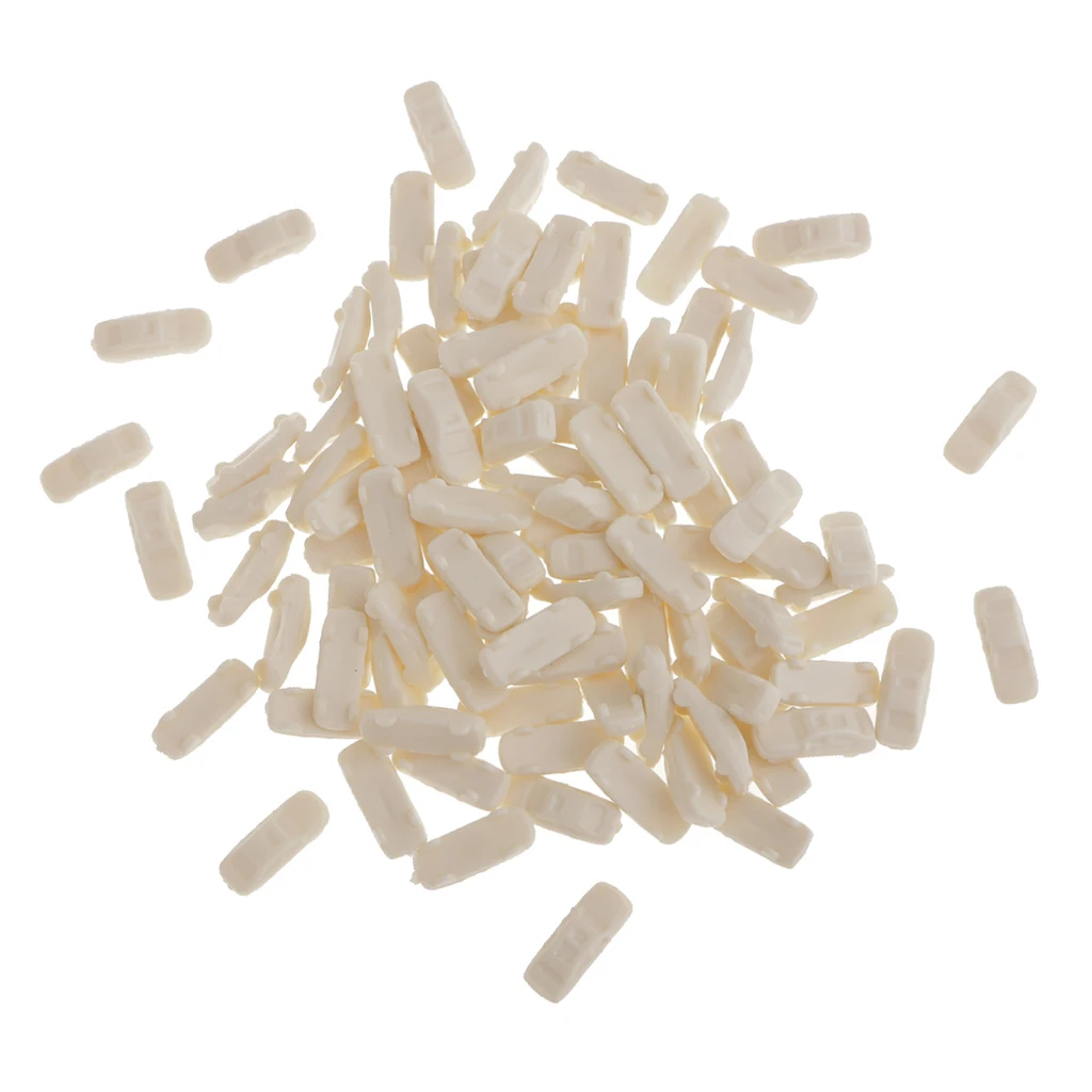 Комплект из 100 неокрашенных белых моделей макет автомобильного поезда