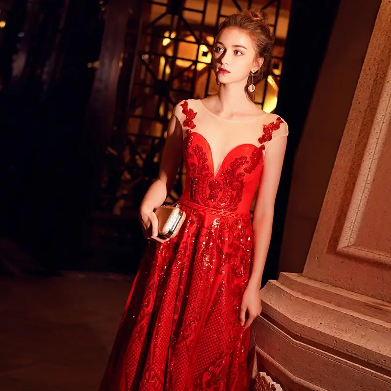 Женское вечернее платье FADISTEE элегантное для выпускного вечера кружевное