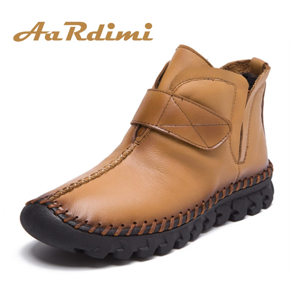 

Женские ботинки из натуральной кожи AARDIMI, Винтажные ботинки, Повседневная зимняя обувь, на осень и зиму