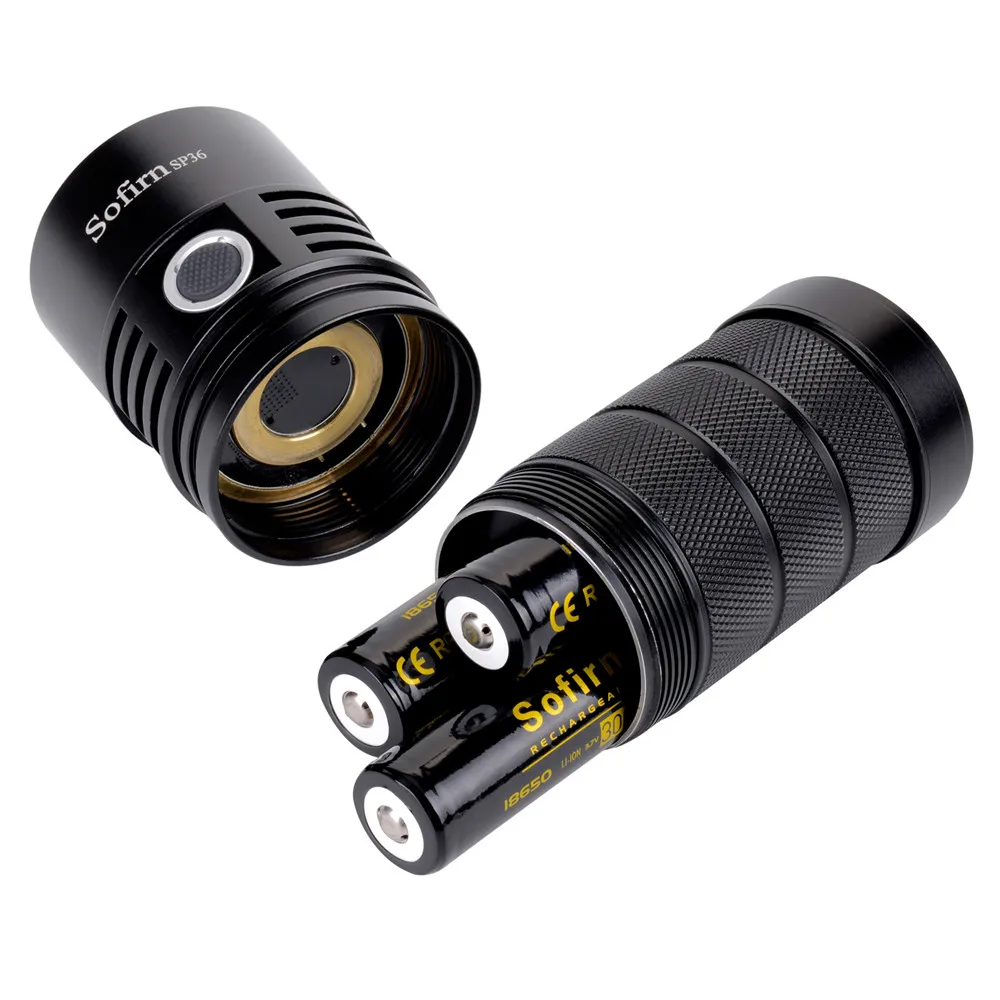 Sofirn SP36 4 * XPL2 мощный 6000LM светодиодный фонарик USB Перезаряжаемые 18650 несколько