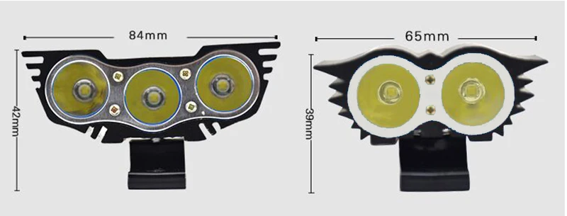 2 шт. фара мотоцикла светодиодный Совы из 3 светодиодный 2 светодиодный лампы фары 12V 20W 1200LM супер яркий светодиодный Autocycle головы лампы