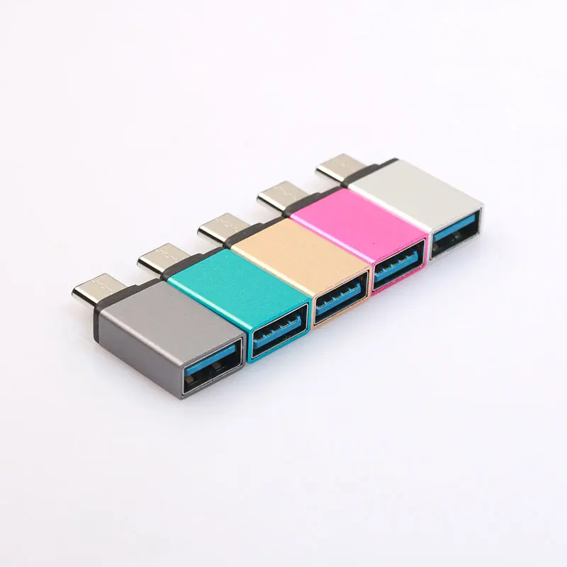 Металлический Переходник USB Type C папа 3 0 мама адаптер OTG для Nexus 5X 6P Xiaomi Mi4C Mi4S Mi5 Plus Zuk
