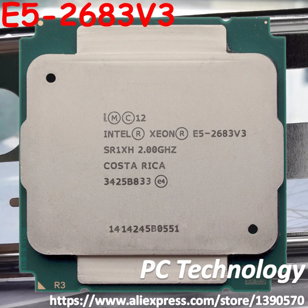 Оригинальный процессор Intel Xeon oem E5 2683V3 2 0 ГГц 14 ядер 35 Мб приблизительно 2683 нм 120 V3