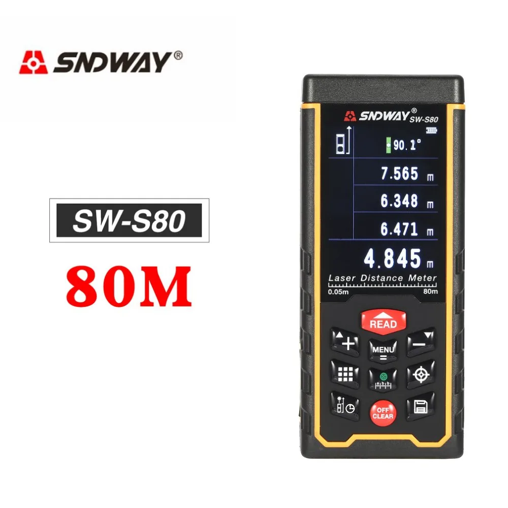SNDWAY SW S80/120 80/120 м ручной лазерный дальномер trena лазерная рулетка расстояние