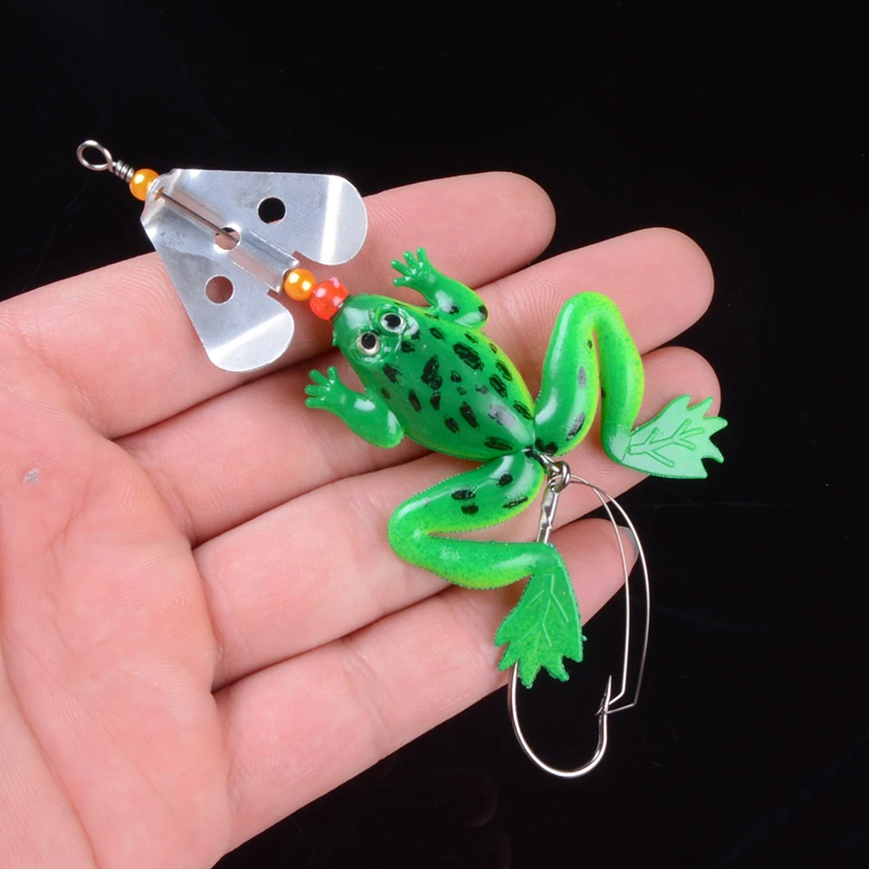 Новое поступление 4 шт. искусственная лягушка приманка для рыбной ловли Мягкая