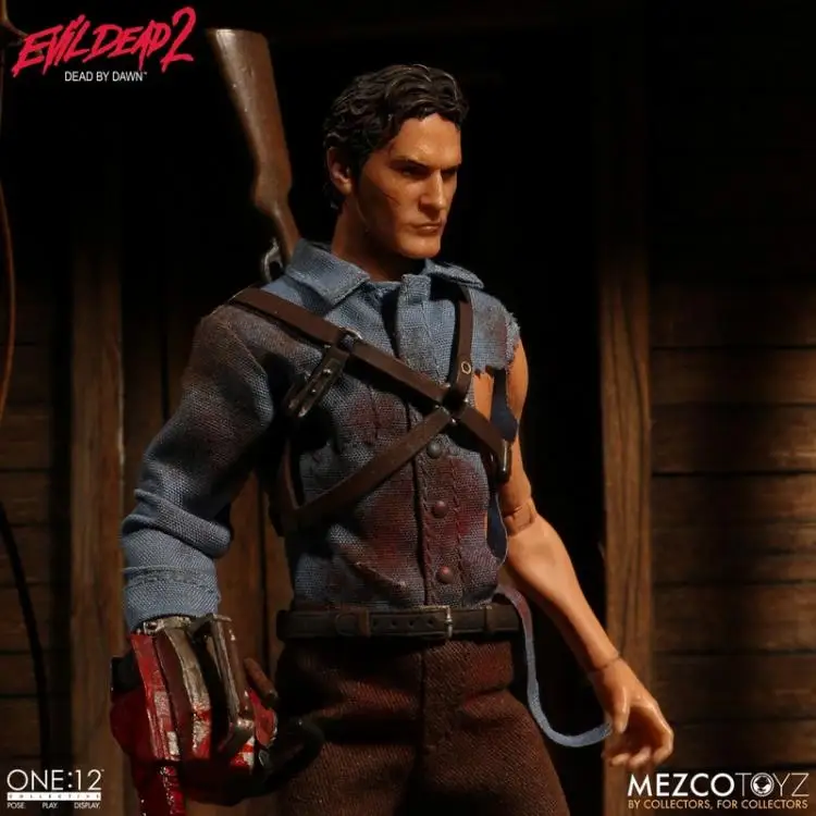 Mezco Toyz 76510 1/12 Evil Dead 2 Ghost Play ASH Коллекция фигурка для фанатов хобби и подарок на праздник 17 см