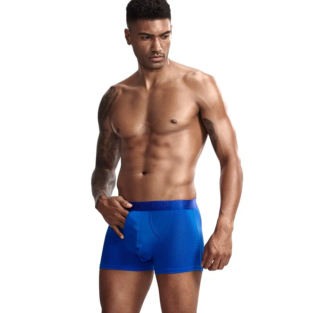 JOCKMAIL, Сетчатое Мужское нижнее белье, боксерское нижнее белье, Мошонка, уход за капсулами, функция здоровья молодежи, Сеульское Выпуклое разделение, боксеры, Гей Нижнее белье