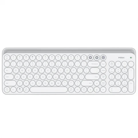 White Dual Xiaomi Miiiw Bluetooth клавиатура двойной режим MWBK01 2,4 ГГц Мульти система для Windows PC Mac совместимая Беспроводная портативная клавиатура - Цвет: White Dual