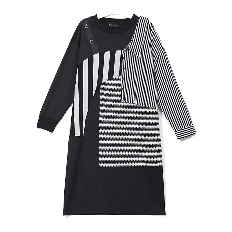 2018 Новое поступление женские патч конструкции свободные платья весенние туфли в