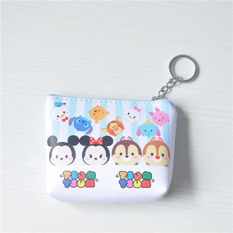 Disney Минни Мышь портативный косметические Косметика сумка многоцелевой хранения монет мультфильм кошелек ручной PU кулон бумажник карты сумки