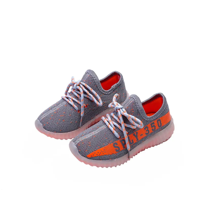 Kids Shoes With Light Мальчики Растет Кроссовки 2017 Весна Led Дышащий Спортивные Девушки