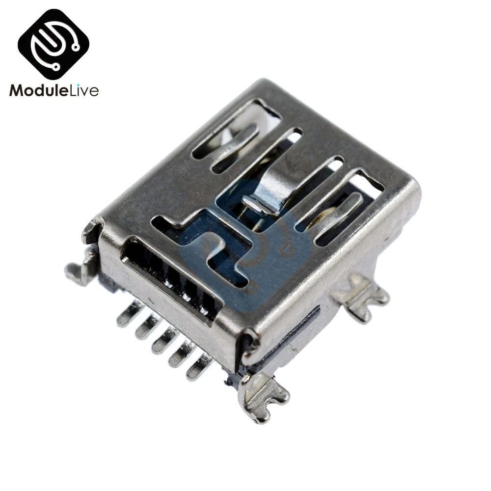 10 шт. Мини крошечный USB SMD 5 контактный гнездовой разъем Mini B|Соединители| |