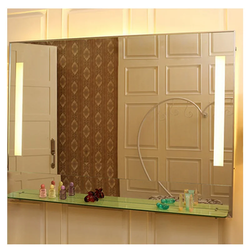 Прямоугольное светодиодное зеркало для ванной комнаты с подсветкой и сенсорным