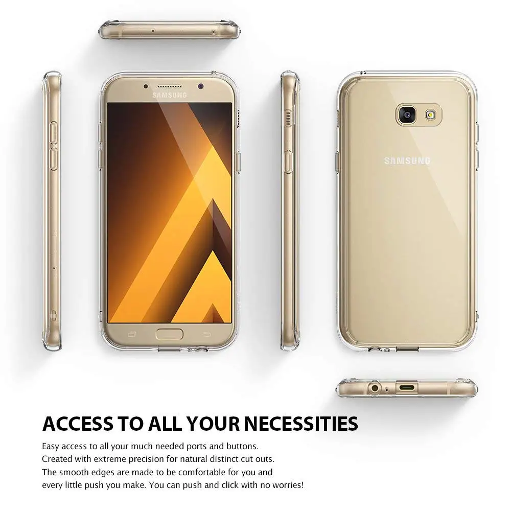 Тонкий прозрачный мягкий Силиконовый ТПУ чехол для телефона Samsung Galaxy A5 J3 J7 J5 2017