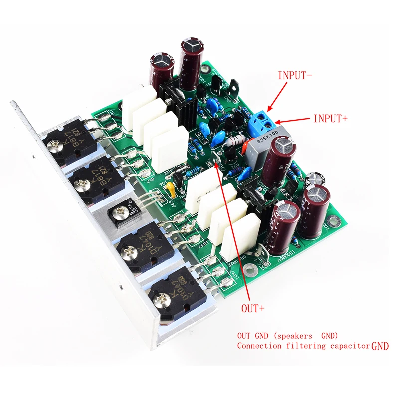

L20 Dual Channel Amplifier Board with Angle Aluminum Two Board 200W 8R