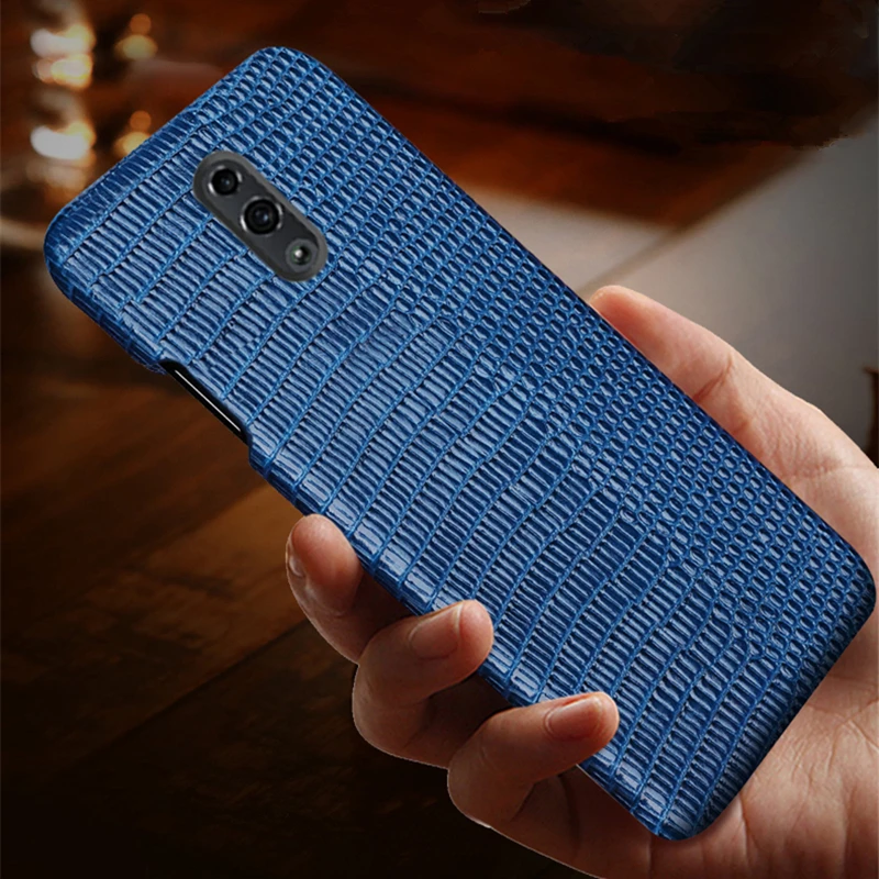 Чехол для OPPO Reno из натуральной кожи Oppo кожаный чехол ящерицы задняя крышка
