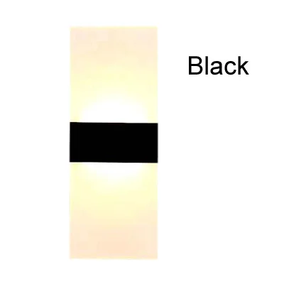 Black 110 В 220 В светодиодный настенный светильник для дома, спальни, светильник для дома, декоративный зеркальный светодиодный настенный светильник, бра для ванной комнаты, настенный светильник s для дома, Wandlamp - Цвет абажура: Black