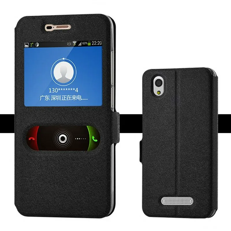 Магнитный флип чехол для ZTE Blade X3 T620 с открытым окном кожаный книжка D2 A452 телефона