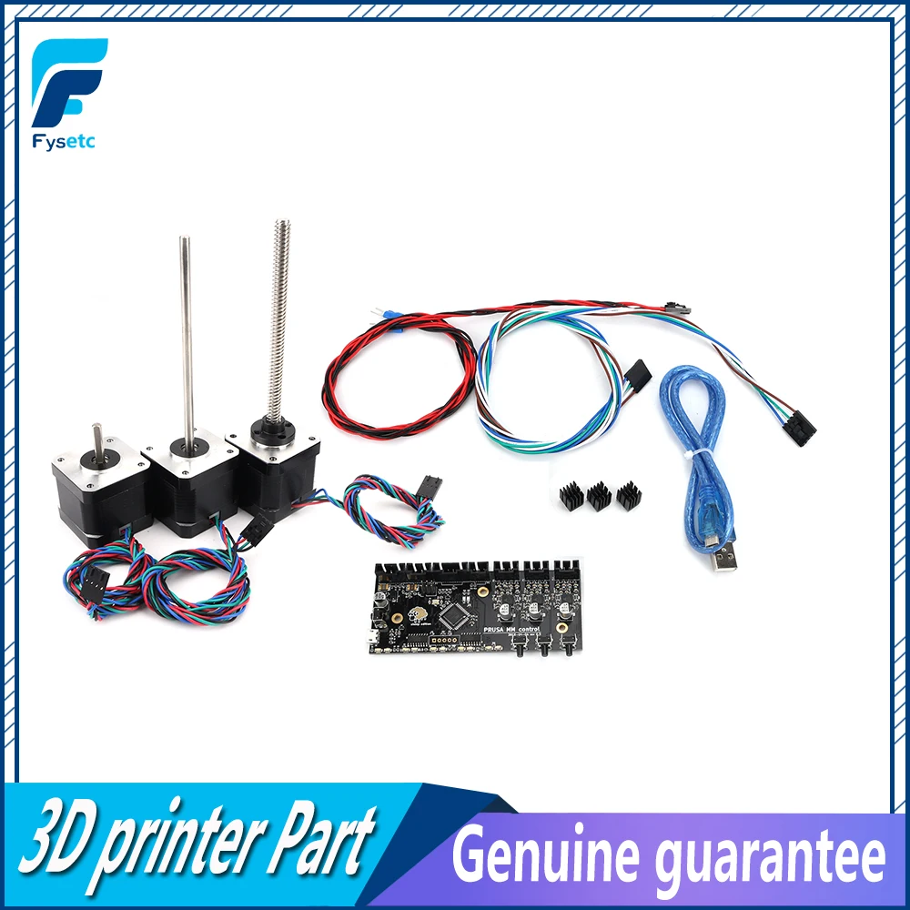 Prusa i3 MK3 Multi Materials 2.0 Board MMU2 Board With Power Signal Wire And Motors Kit Prusa i3 MMU2.0 Lead Screw Motor Kit