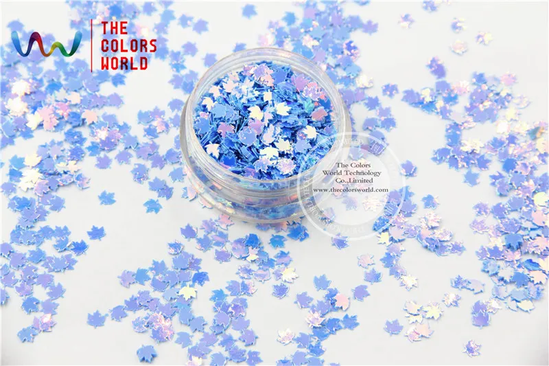 SFY04-9 Блестящие Блестки в Форме Кленового Листа 4 мм Размер блёстки для дизайна