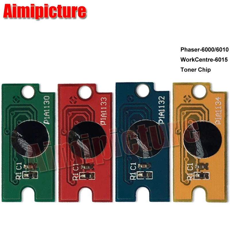 Чип 106R01630 106R01627 106R01628 106R01629 для Xerox Phaser 6000 6010 WC6015 чип BK C M Y 4 шт./лот | Компьютеры и офис