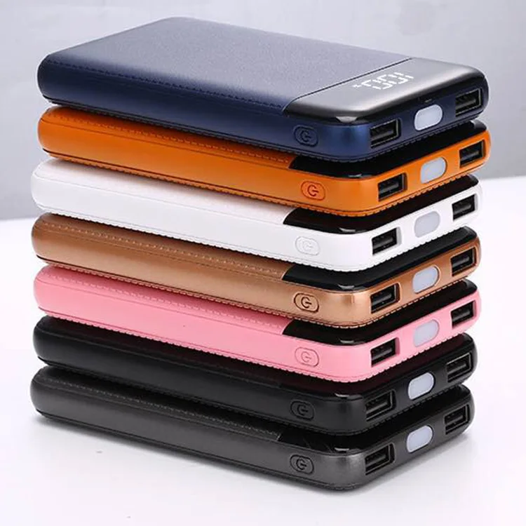 Новый стиль 10000 mAh power Bank 2 USB внешний мобильный быстрое зарядное устройство 2018