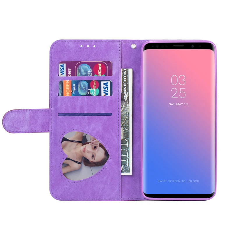 Роскошный кожаный силиконовый чехол-книжка для samsung Galaxy S9 S8 Plus S7 S6 Edge samsung Note 8 9 J4 J6 A5 A6 Plus