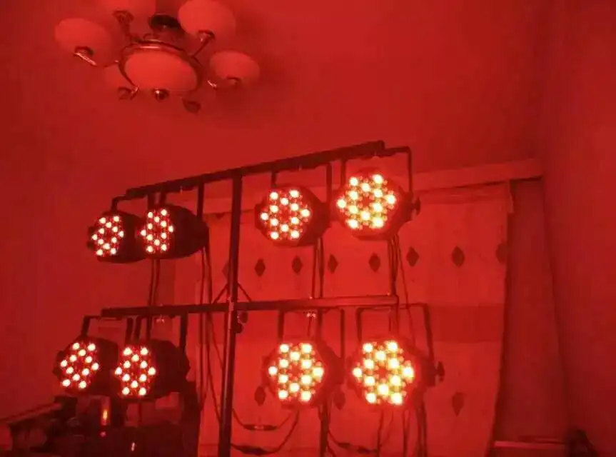 54*1 Вт RGBW светодиодный par может освещение для фотостудии Клубные вечерние этап КТВ