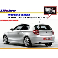 auto reverse rear camera for bmw 120i135i640i 2011 2012 2013 car vehicle backup parking hd ccd 13 license plate light