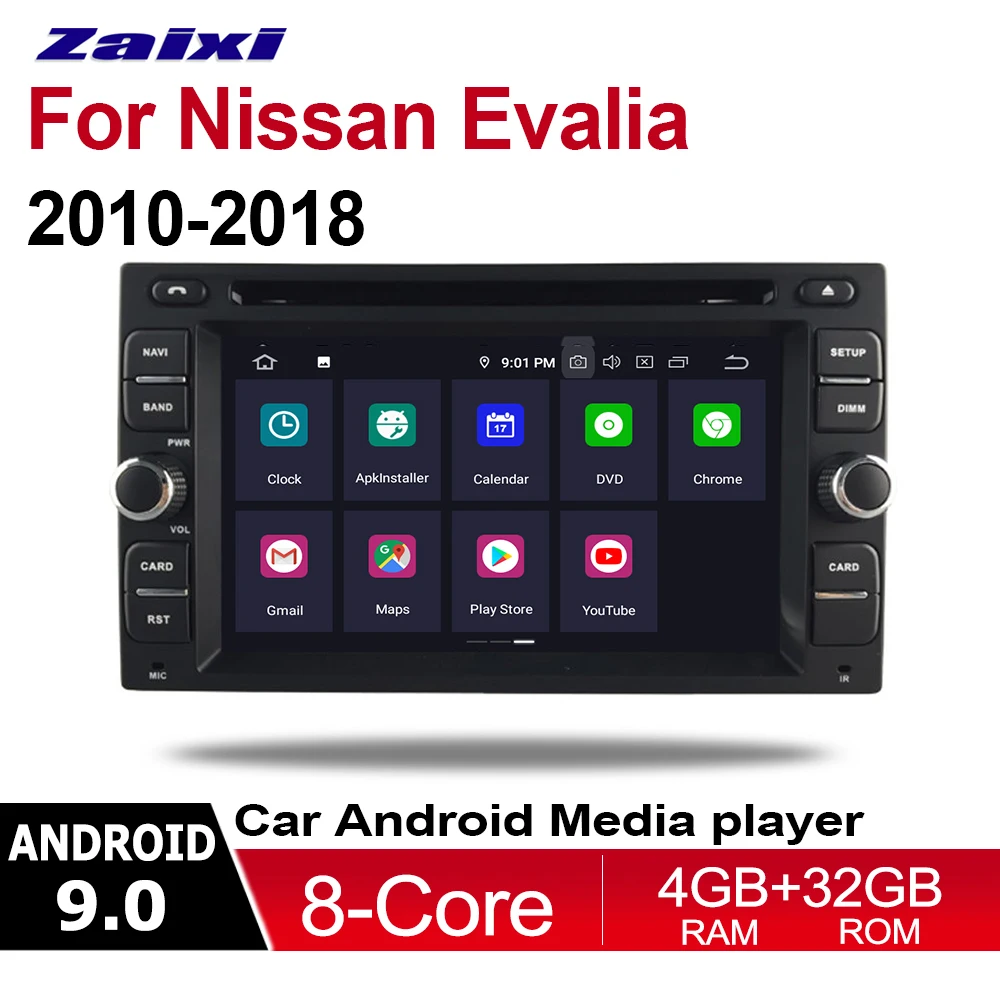 

For Nissan Evalia 2010-2020 Accessories Car Android Multimedia Player Radio HD IPS Screen DSP Stereo GPS Navigation System 2din